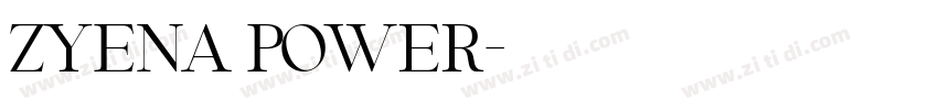 ZYENA Power字体转换